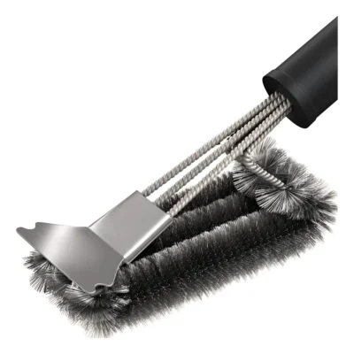 Cepillo y Raspador de Acero para parrilla