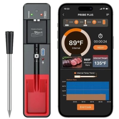 Termómetro Para Carnes Inalámbrico Smart Probe Plus