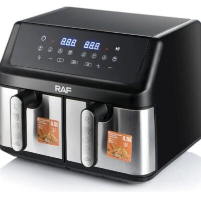 Freidora sin Aceite Air Freyer Doble 4.5L+4.5L 2000w