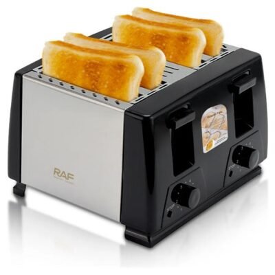 Tostadora Raf 4 Panes Independientes 1300W 6 Niveles de Tostado