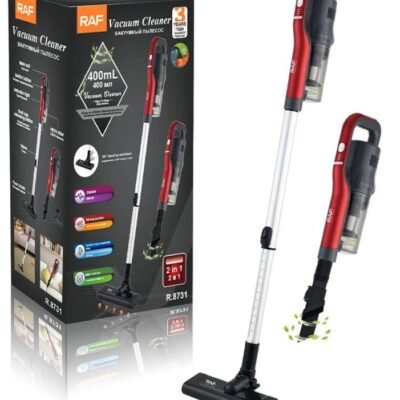 Aspiradora Inalámbrica Vertical 2 en 1 Raf 2800W Roja